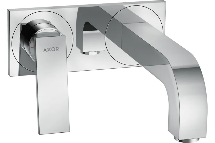 Змішувач Axor Citterio 220 Lever для умивальника зі стіни на пластині Chrome 39119000 image 1