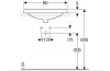 Умивальник VARIFORM 60 см овальний, врізний в стільницю, без отвору під змішувач, з переливом (500.729.01.2) зображення 3