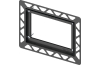 Рамка для монтажу панелей змиву TECEloop/square врівень зі стіною, чорна (9240647) image 2