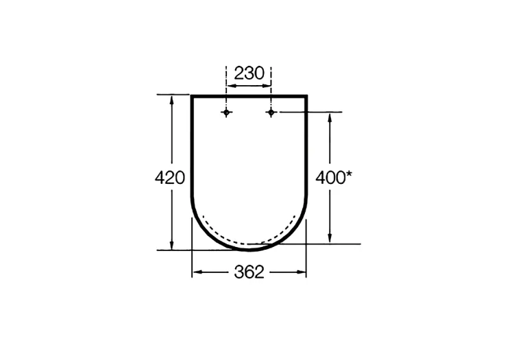 Сидіння для унітазу Meridian-N компакто дюропластове повільнопадаюче (A8012AC00B) image 2