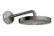 Верхній душ Axor One 280 1jet зі стіновим кронштейном, Polished Black Chrome (48491330)