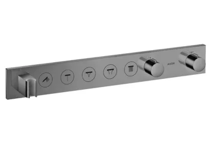 Термостат для 5-х споживачів AXOR Select прихований монтаж Polished Black Chrome 18358330
