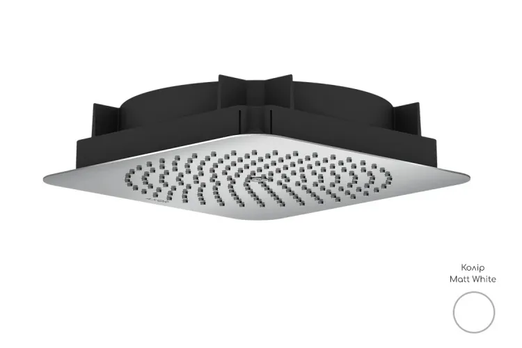 Верхній душ Axor Citterio C 270х270 1jet вбудований EcoSmart, Matt White (28795700) image 1