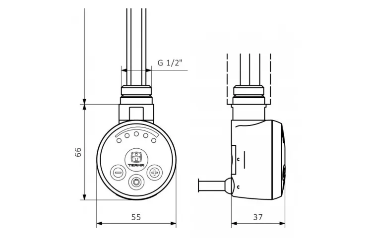 ТЕН для сушки Маріо MEG1 0-300W (TERM) зображення 3