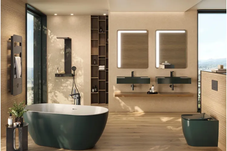 LOUNGE, Змішувач для ванни підлоговий, matt black (100333744) image 6