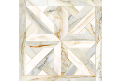 GOLDEN PURE ELITE WHITE DECOR LX RT 59.6х59.6 592364 декор (плитка для підлоги і стін)