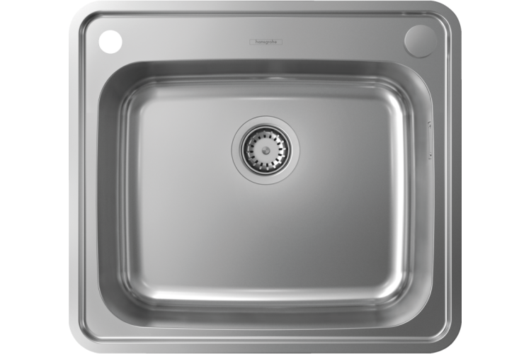 Кухонна мийка S412-F500 на стільницю 580х520 з сифоном automatic (43336800) Stainless Steel image 1