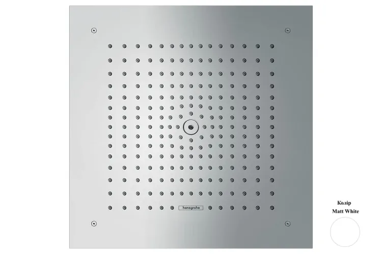 Верхній душ  Raindance E 400х400 1jet вбудований, Matt White (26252700) image 1