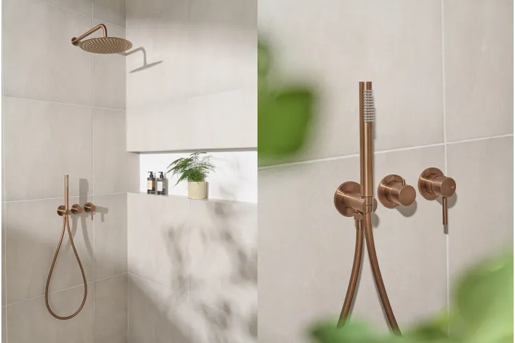 Змішувач для душу з душовим комплектом MOZA brushed rose gold 5039-511-34 image 2