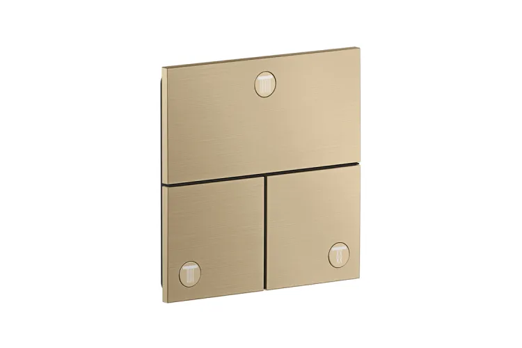 Перемикач ShowerSelect ID Square на 3 функції, Brushed Bronze (36780140) зображення 1