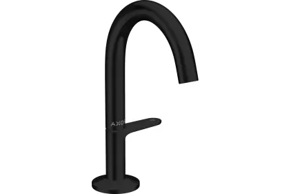 Змішувач AXOR One Select 140 для умивальника з донним клапаном push-open. Matt Black (48010670)