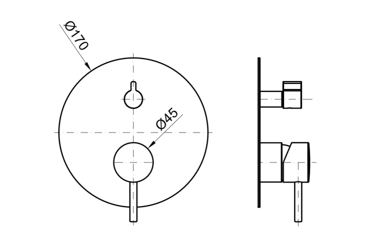 RONDO, Зовнішня частина вбудованого змішувача ванна/душ, brushed gold (100345125)  зображення 3