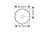 Умивальник Xuniva S SmartClean накладний без переливу, 400х400 мм, White (61071450) зображення 7