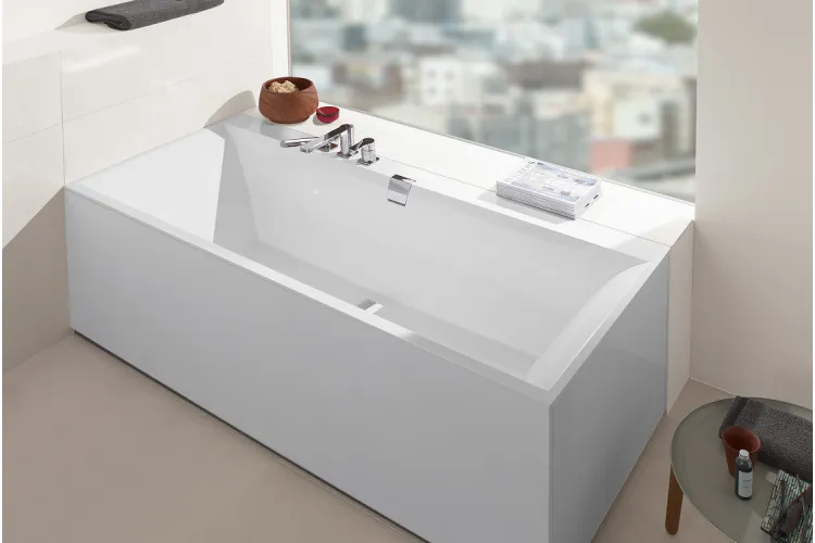 SQUARO EDGE 12 Ванна гідромасажна 160x75 з ніжками + Hydropool Comfort (UHC160SQE2A2V01) image 2