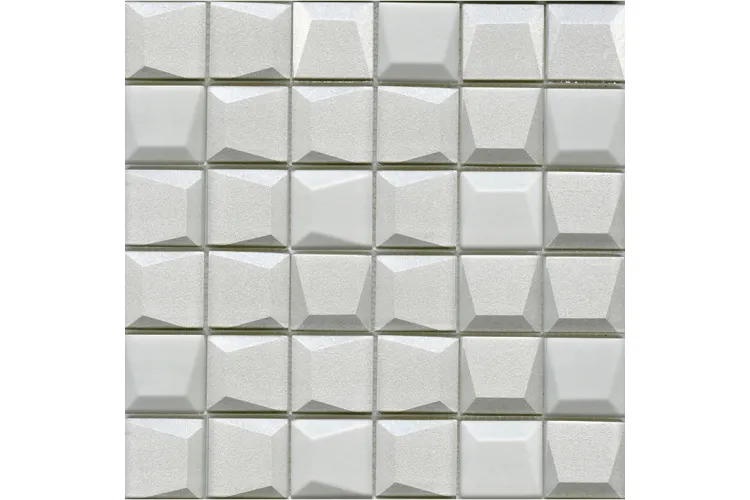 G133 EFFECT SQUARE WHITE 30x30 (мозаїка) image 1