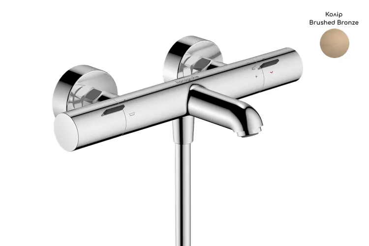Змішувач з термостатом для ванни Ecostat, Fine Brushed Bronze  (13325140) зображення 1