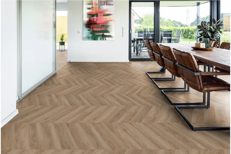 Chevron 2035 Дуб Малага 665.4х152.4 2,5 mm Ter Hurne (SPC вінілова підлога) image 4