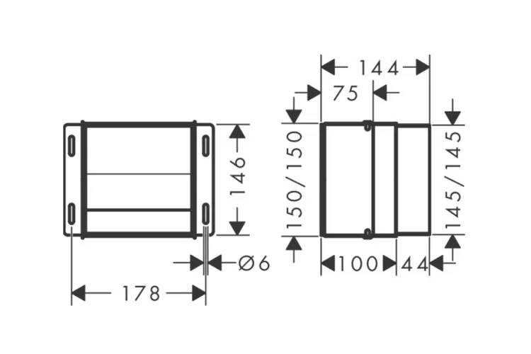 XtraStoris Original Вбудований тримач для туалетного паперу 15x15x14, Stainless Steel Optic (56065800) зображення 2