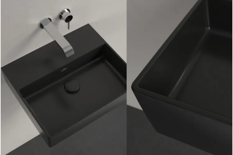 MEMENTO 2.0 Умивальник підвісний 500x420 мм Pure Black Ceramic Plus (4A225FR7) image 2