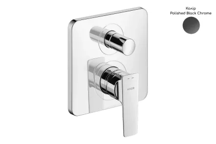 Змішувач Axor Citterio E прихованого монтажу ванна/душ, Polished Black Chrome 36455330