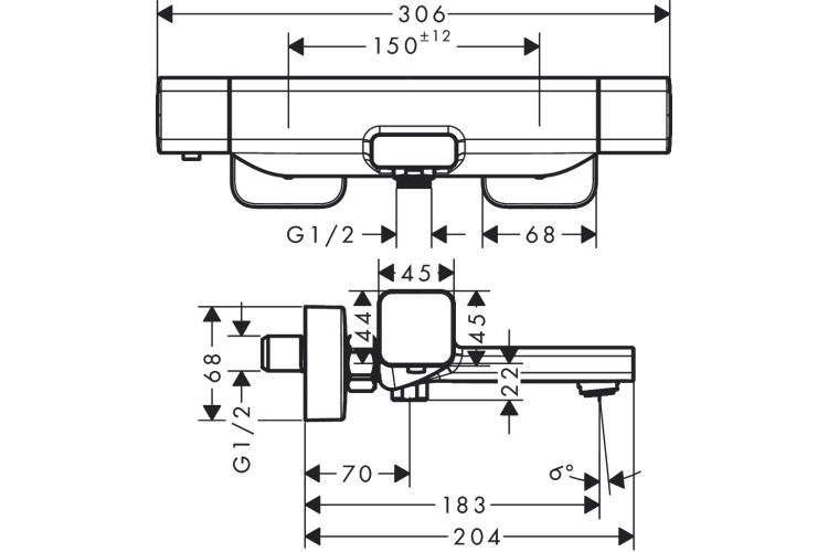 Змішувач з термостатом для ванни Ecostat E Coolcontact (15774000) зображення 4