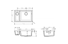 Кухонна мийка S510-U635 під стільницю 710х450 дві чаші 180/450 Concretegrey (43433380)  зображення 4