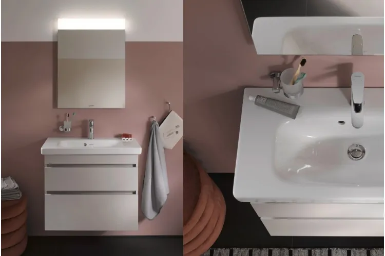 Стакан підвісний правобічний Chrome, скло White Matt D-CODE (0099201000) зображення 5