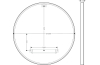 Дзеркало настінне d60 см Axor Universal Circular Matt Black (42848670) зображення 4