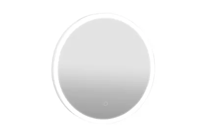 Дзеркало LORENZO white D-70 sensor, з підсвіткою, кругле, в сталевій рамі