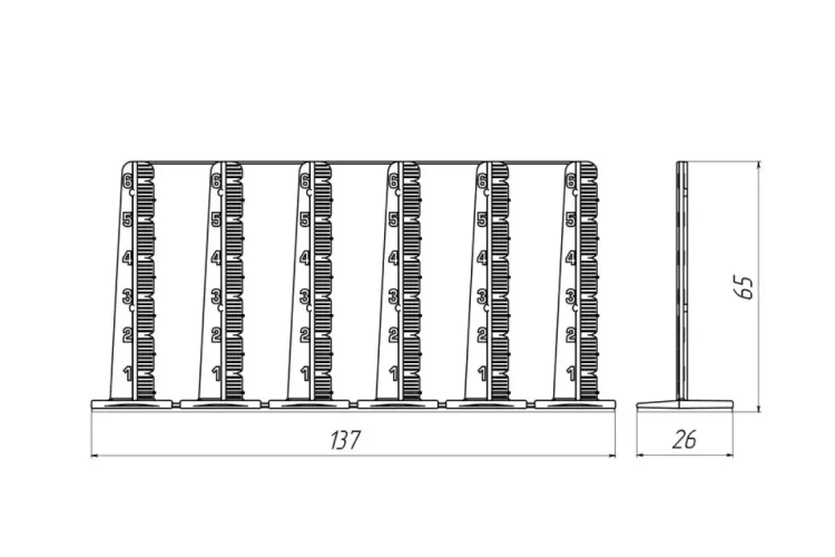 Маяки для наливної підлоги ADVANTA (24шт/пач) зображення 2