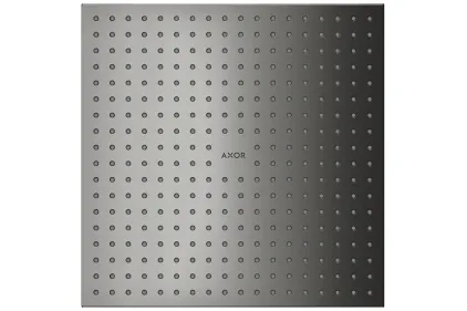 Верхній душ Axor 300х300 2jet монтаж зі стелі, Polished Black Chrome  (35321330)