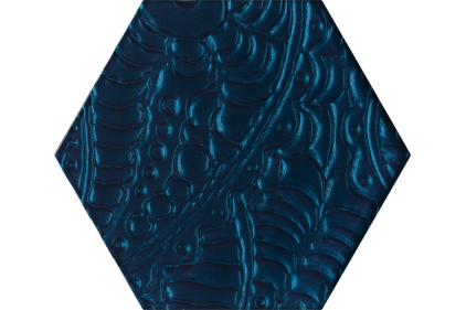 URBAN COLOURS BLUE INSERTO SZKLANE HEKSAGON 19.8х17.1 декор (плитка настінна)