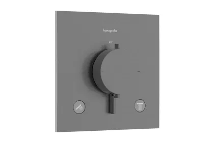 Термостат прихованого монтажу Ecostat Comfort E на 2 функції Brushed Black Chrome (33711340)