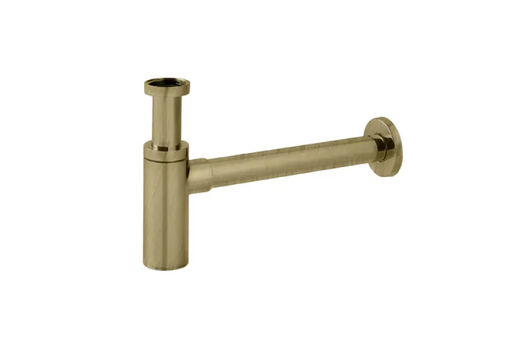 ROUND, сифон для умивальника, brushed brass (100368281) image 1
