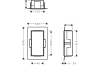 Купить XtraStoris Minimalistic Настенная ниша с открытой рамкой 30х15х10см Matt Black (56070670) фото №5