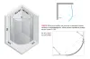 Душова кабіна півкругла NEW SOLEO 100x100x195 скло clear ACTIVE SHIELD 6мм image 3