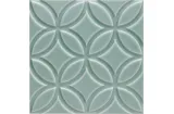 ADNE4147 NERI RELIEVE BOTANICAL SEA GREEN 15x15 декор (плитка настінна)