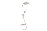 Душова система Croma Select S 280 1jet Showerpipe EcoSmart з термостатом, Stainless Steel Optic (26891800)