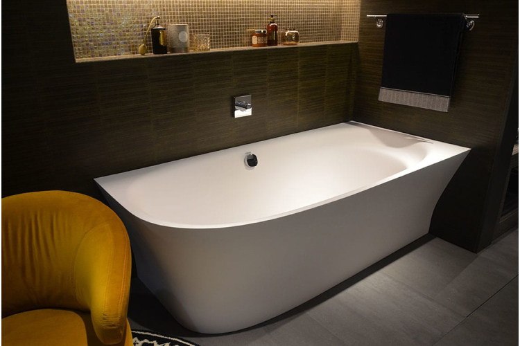 CAPE COD Ванна пристінна 190x90 см правостороння з ніжками та панеллю, DuraSolid® (700363000000000) зображення 5