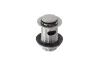 Донний клапан для умивальника, з переливом, brushed stainless steel (100286926) image 1