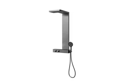 LOUNGE, Душова система з термостатом, brushed titanium (100343448) 