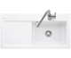 SUBWAY 60 XL Кухонна мийка 100x51 cм,  чаша праворуч, без отвору під змішувач (671901R1) White Alpine CeramicPlus