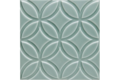 ADNE4147 NERI RELIEVE BOTANICAL SEA GREEN 15x15 (плитка настінна, декор)