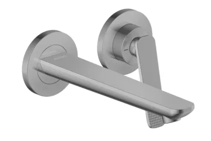 Змішувач Axor Citterio C 195 Cubic cut для умивальника зі стіни, Polished Red Gold (49111300)