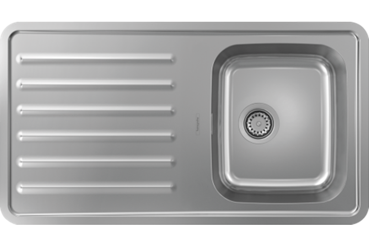 Кухонна мийка S4111-F340 на стільницю 915х505 з сифоном (43340800) Stainless Steel зображення 1