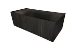 Тумба SMILE 100x32.6x49 підвісна з рифленням з 3-х сторін, ROBLE CARBON (700034004)