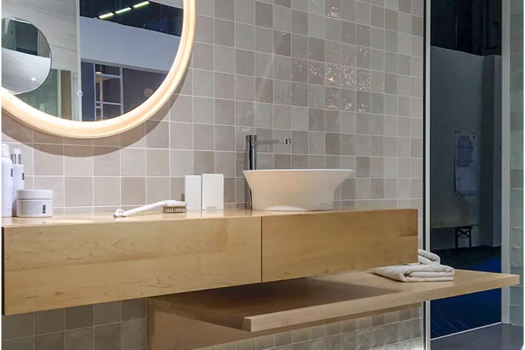 TONO, тумба підвісна з шухлядою та отвором під змішувач H20, roble oak (100199657) зображення 2