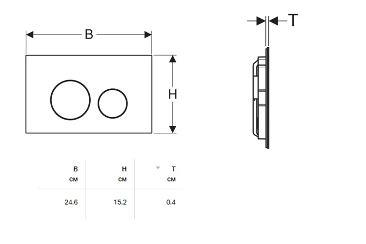 Кнопка змиву Sigma 40 латунь матова (115.628.QF.1) зображення 2