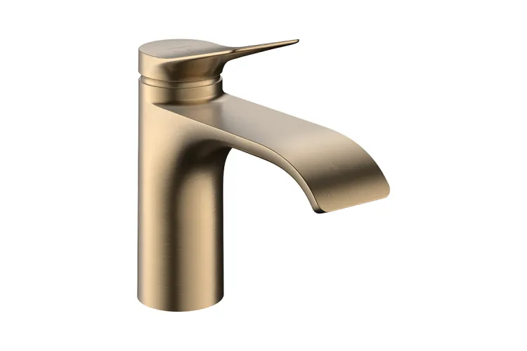 Змішувач Vivenis 80 CoolStart для умивальника без донного клапана, Brushed Bronze (75015140) зображення 1