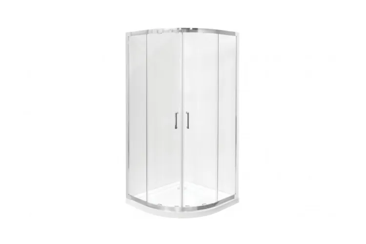 Кабіна півкругла MODERN 90x90x190 універсальна: скло mrozone, профіль хромований image 1